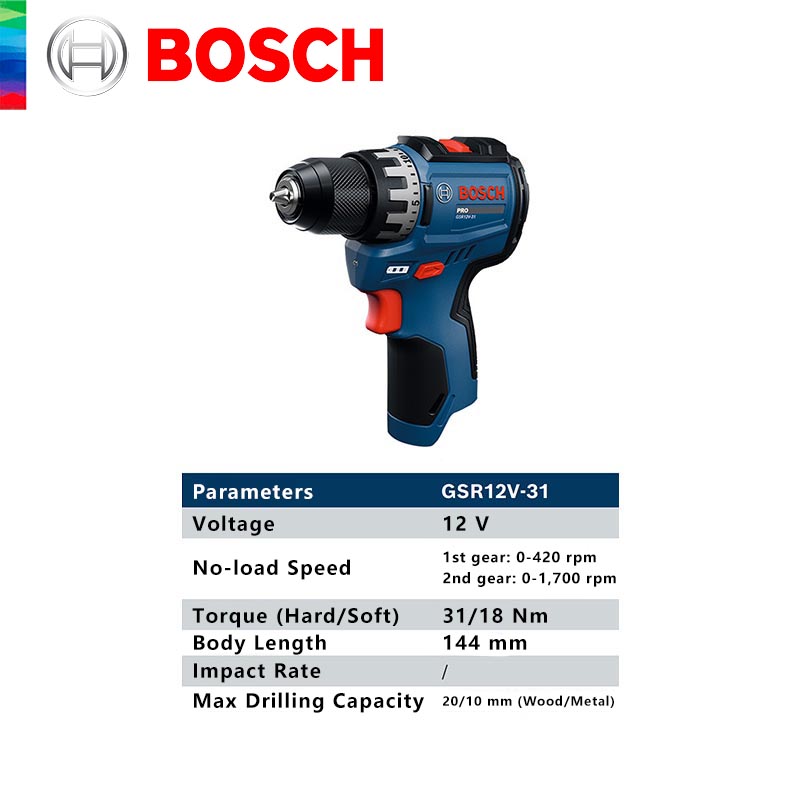 BOSCH GSR 12V-31 Professional  - Power Tools Professional recension och pris